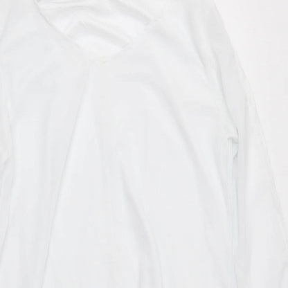 Womens UK Size XL Preworn White Basic Blouse