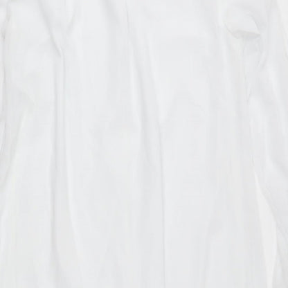 Womens UK Size XL Preworn White Basic Blouse