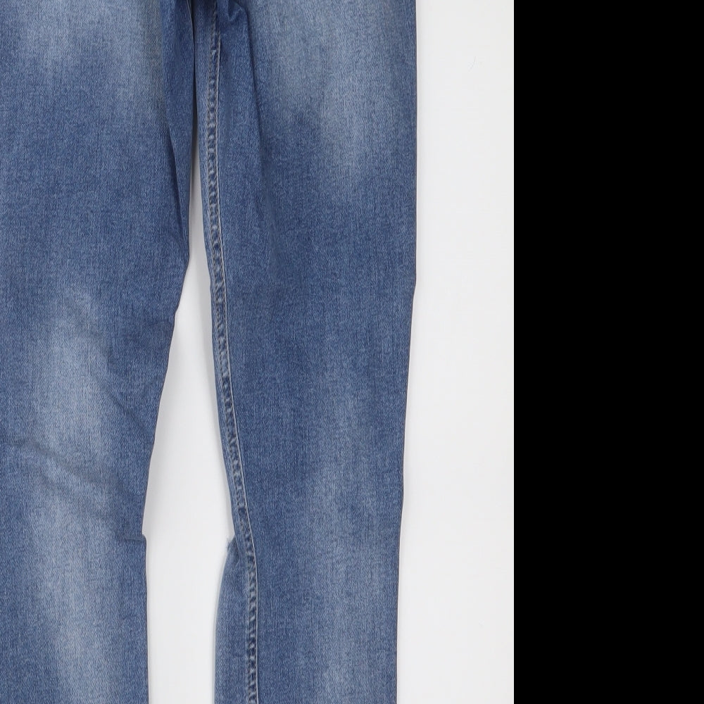 Topshop Womens Blue  Denim Skinny Jeans Size 26 in L28 in