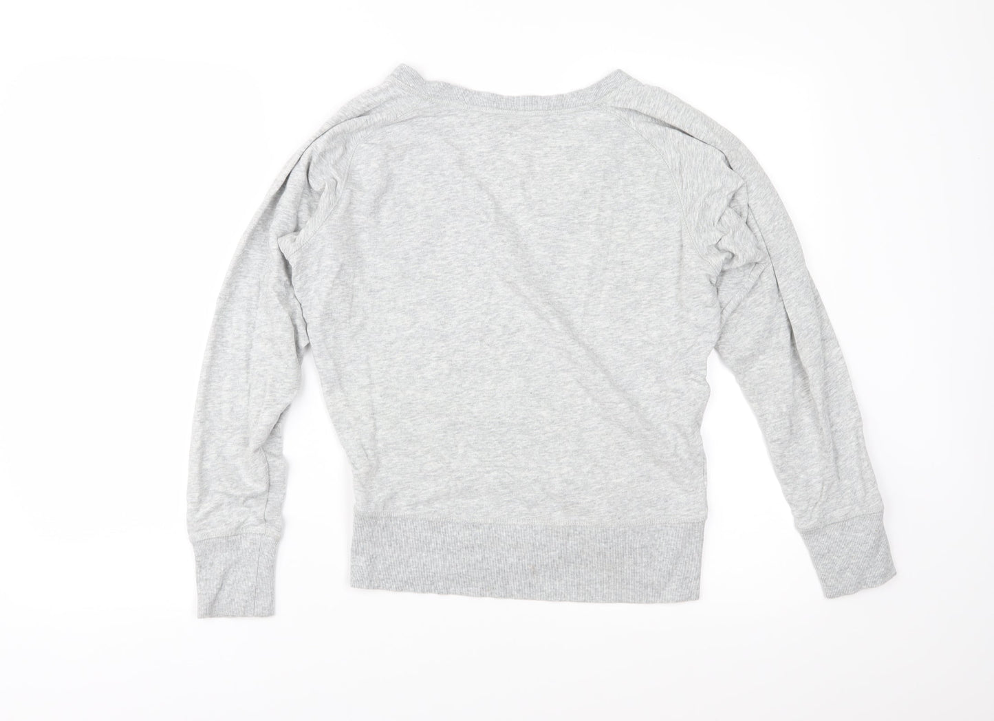 H&M Womens Grey  Jersey Pullover Sweatshirt Size XS