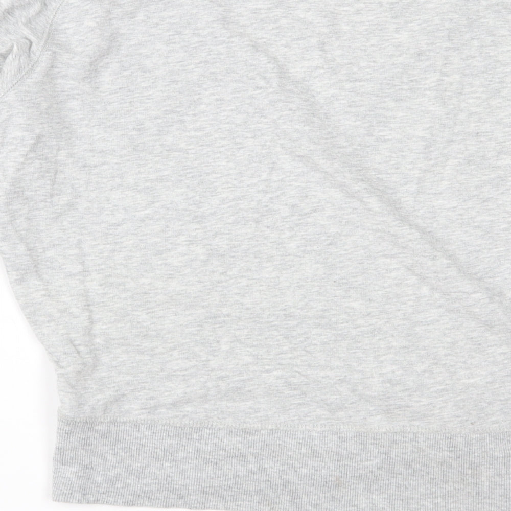 H&M Womens Grey  Jersey Pullover Sweatshirt Size XS