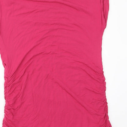 9Fashion Womens Pink  Jersey Basic Blouse Size M