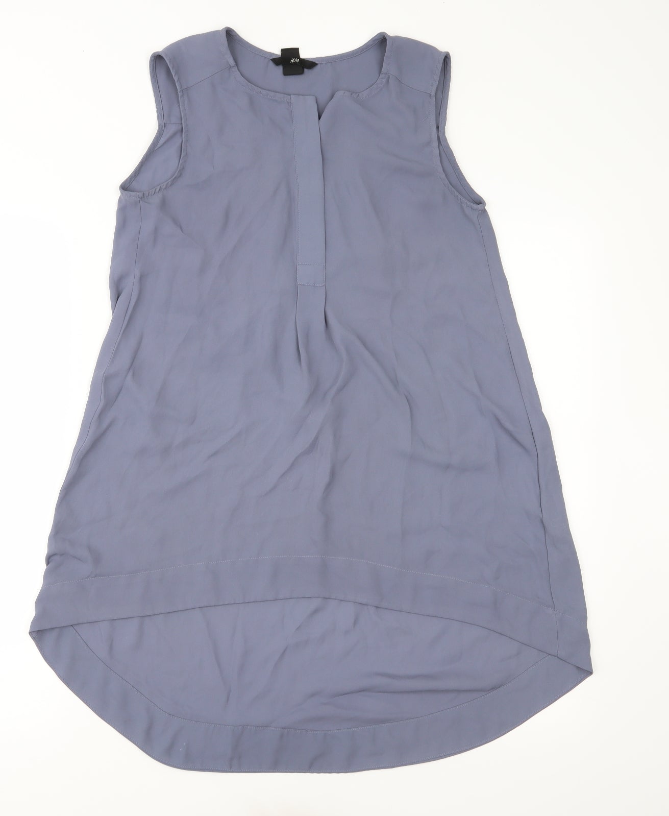 Womens UK Size 6 H&M Grey Basic Blouse