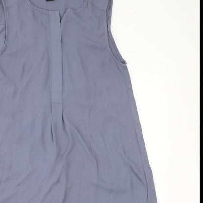 Womens UK Size 6 H&M Grey Basic Blouse