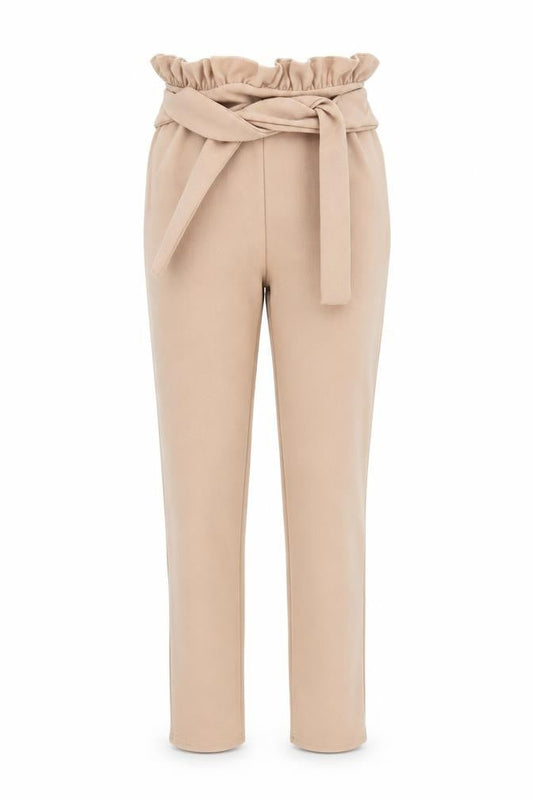 Womens UK Size 8 PRETTYLITTLETHING Regular Fit  Beige Trousers