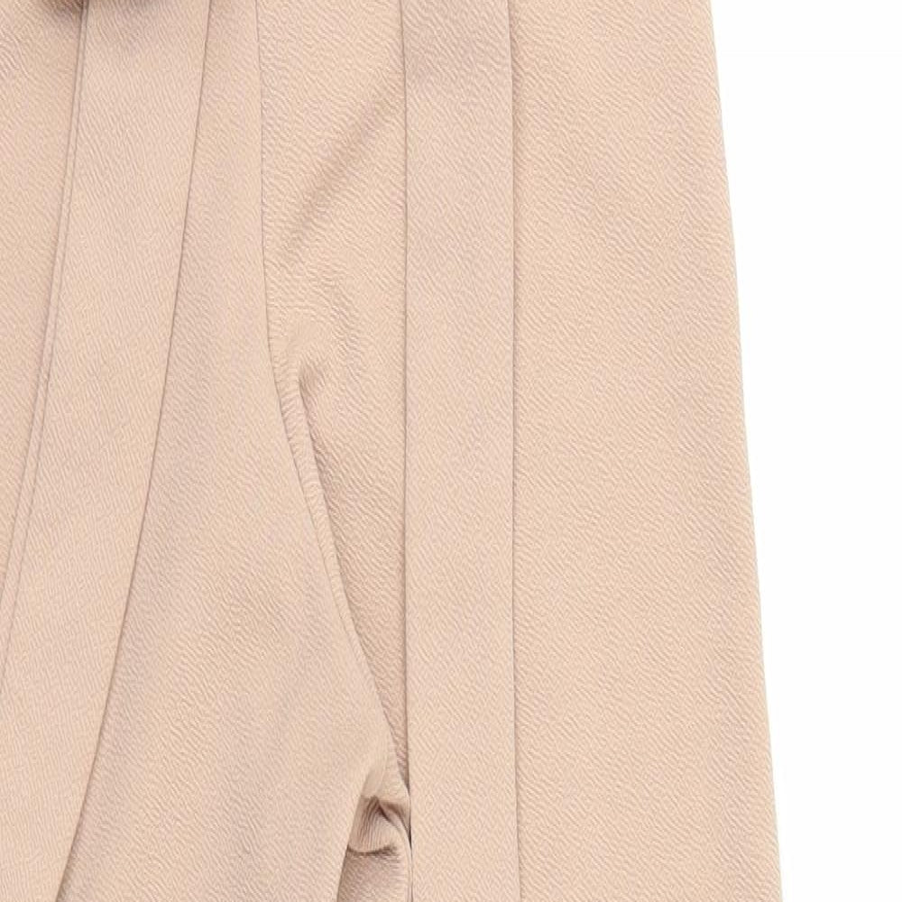 Womens UK Size 8 PRETTYLITTLETHING Regular Fit  Beige Trousers