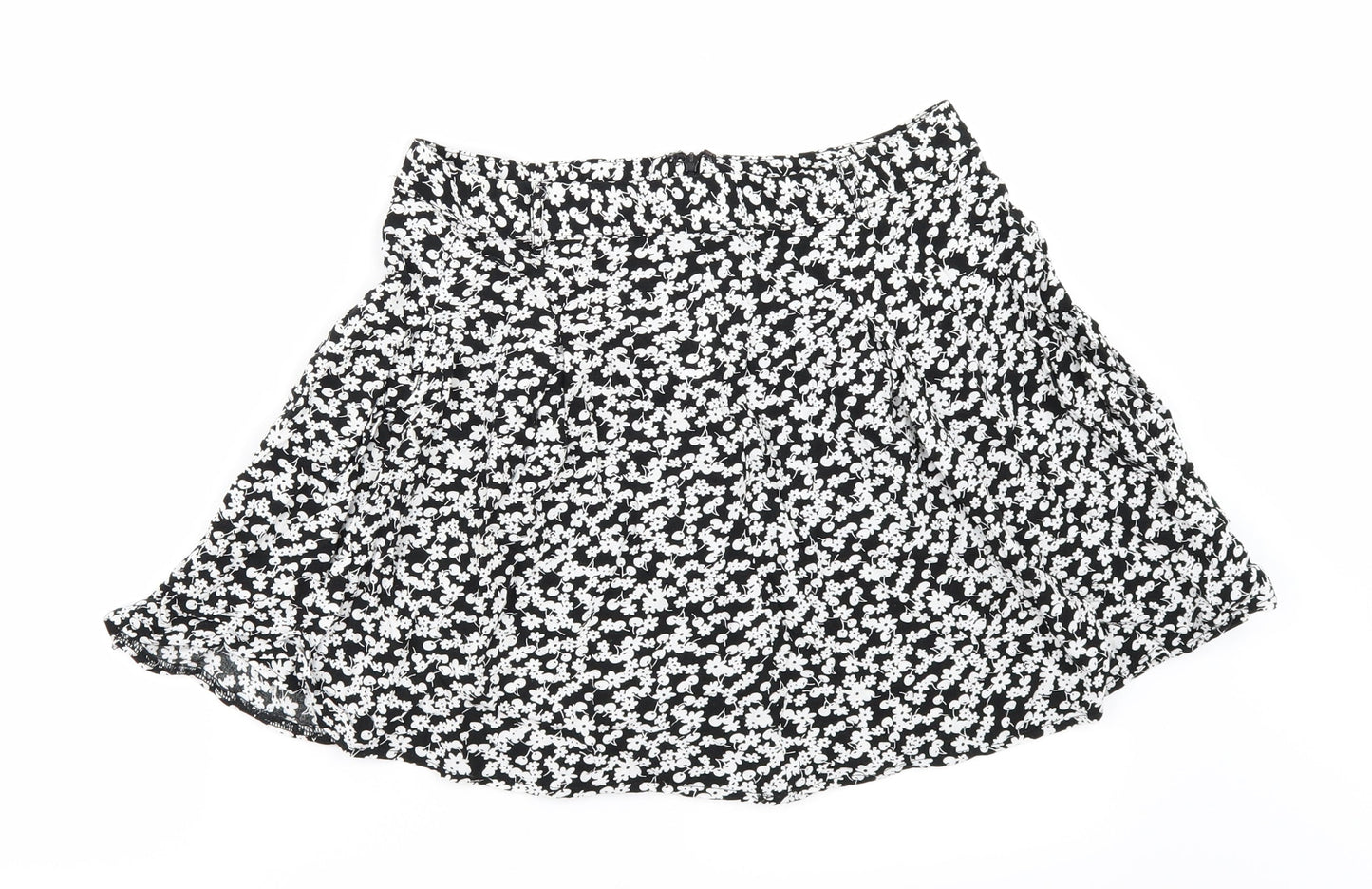 Parisian Womens Black Floral  Mini Skirt Size 10