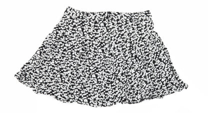Parisian Womens Black Floral  Mini Skirt Size 10
