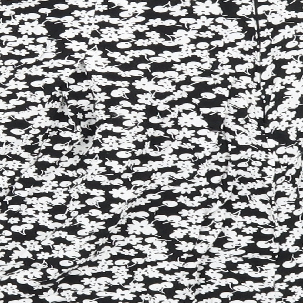 Parisian Womens Black Floral  Mini Skirt Size 10