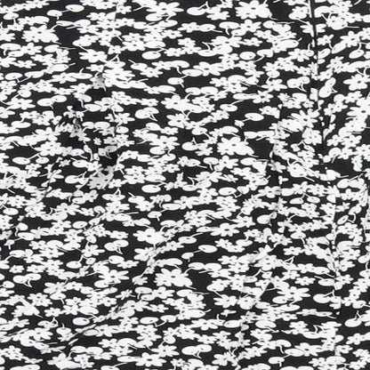 Parisian Womens Black Floral  Mini Skirt Size 10