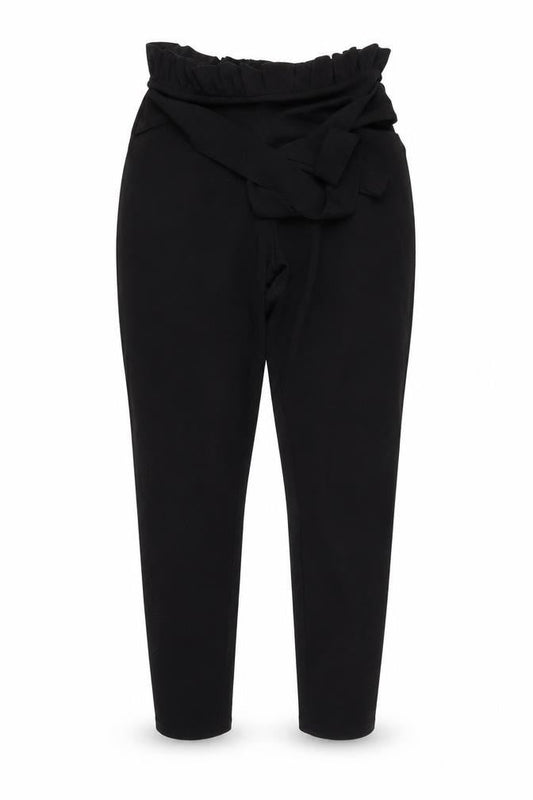 Womens UK Size 10 PRETTYLITTLETHING Regular Fit  Black Trousers