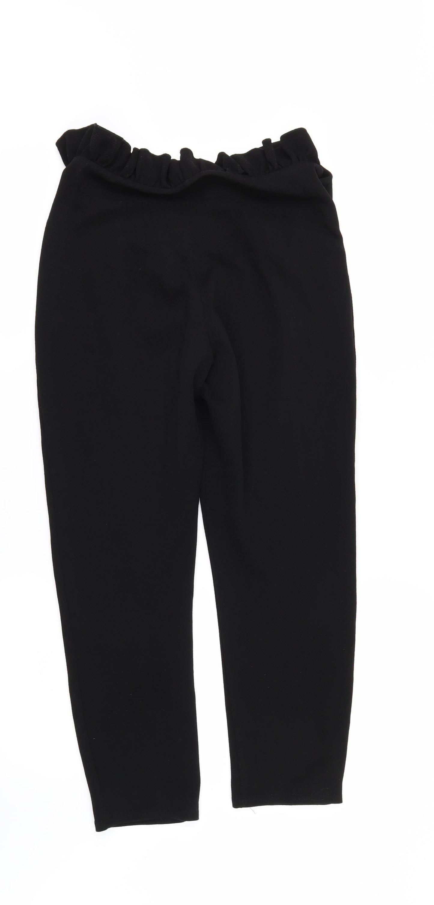 Womens UK Size 10 PRETTYLITTLETHING Regular Fit  Black Trousers