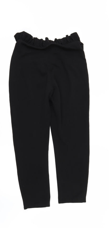 Womens UK Size 10 PRETTYLITTLETHING Regular Fit  Black Trousers