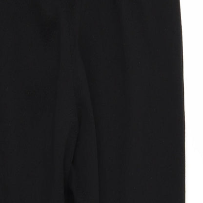 Womens UK Size 10 PRETTYLITTLETHING Regular Fit  Black Trousers