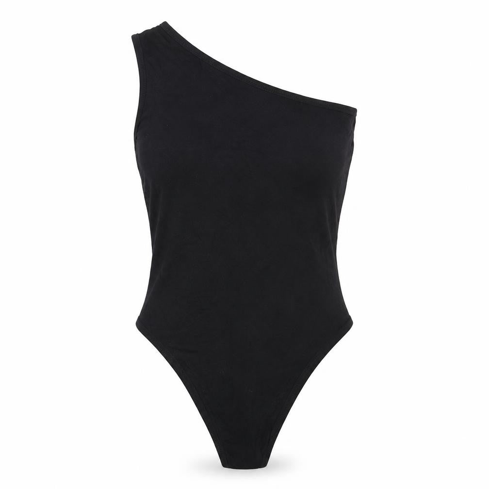 Womens UK Size 8 Boohoo One-Piece Black Bodysuit