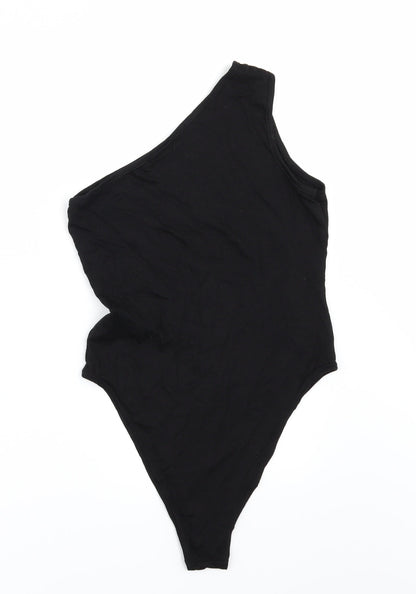 Boohoo Womens Black   Bodysuit One-Piece Size 8