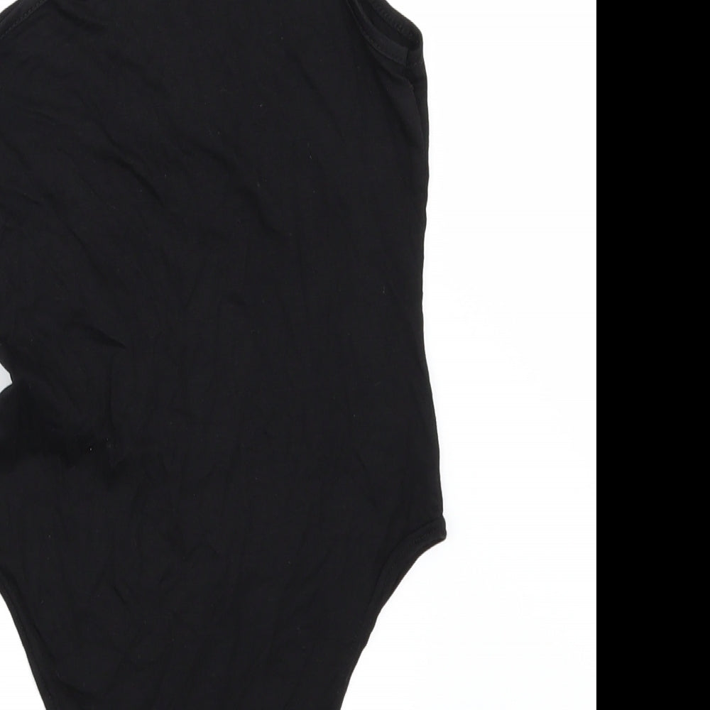 Boohoo Womens Black   Bodysuit One-Piece Size 8