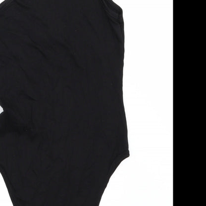 Boohoo Womens Black   Bodysuit One-Piece Size 8