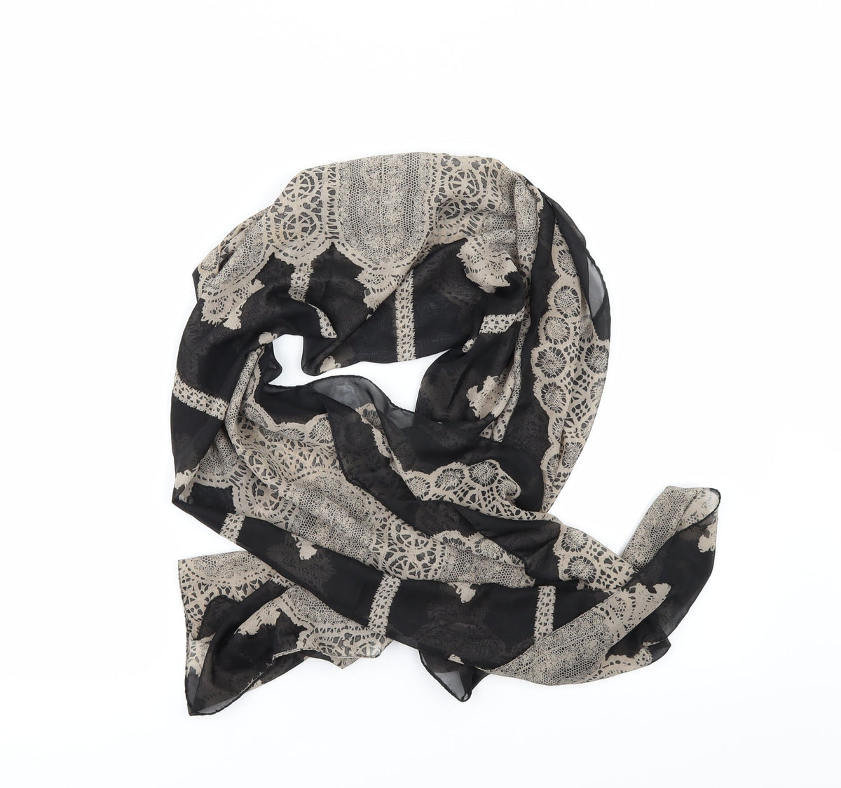 New Look Womens Black Geometric   Scarf