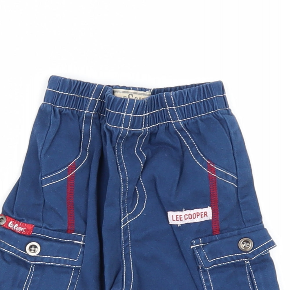 Lee Cooper Boys Black   Cropped Jeans Size 12 Months