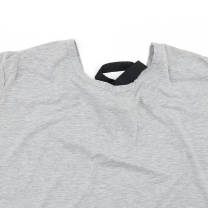 Boohoo Womens Grey   Basic T-Shirt Size 12
