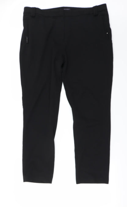 Womens UK Size 18 Marks and Spencer Regular Fit  Black Trousers