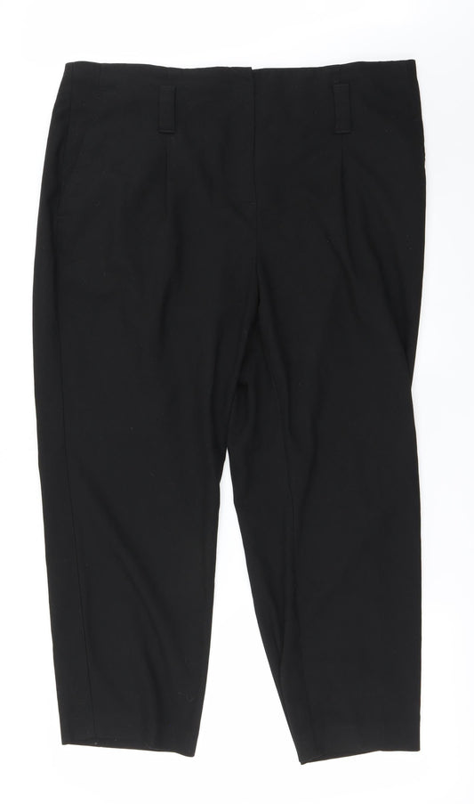 NEXT Womens Black   Trousers  Size 18 L23 in