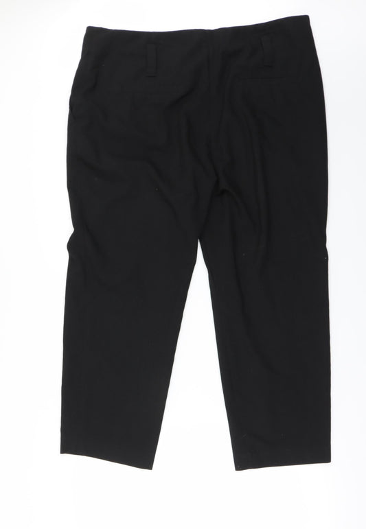 NEXT Womens Black   Trousers  Size 18 L23 in