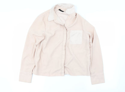 Womens UK Size 8 Topshop Pink Basic Blouse