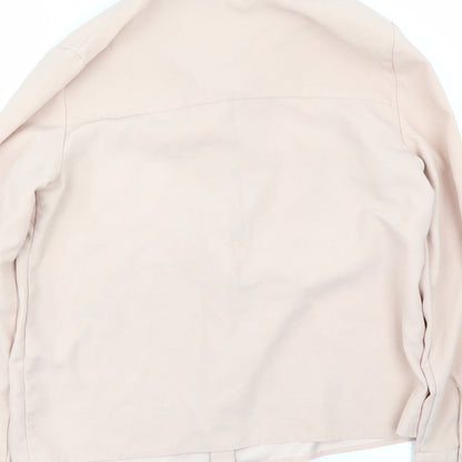 Womens UK Size 8 Topshop Pink Basic Blouse