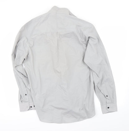 Taylor & Wright Mens Grey    Button-Up Size XL