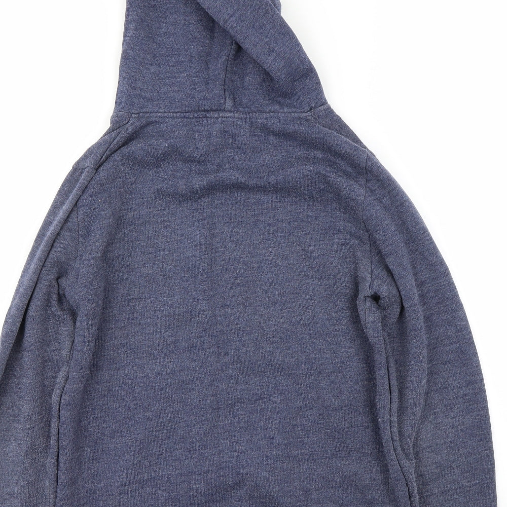 Topshop Womens Blue   Full Zip Hoodie Size 8