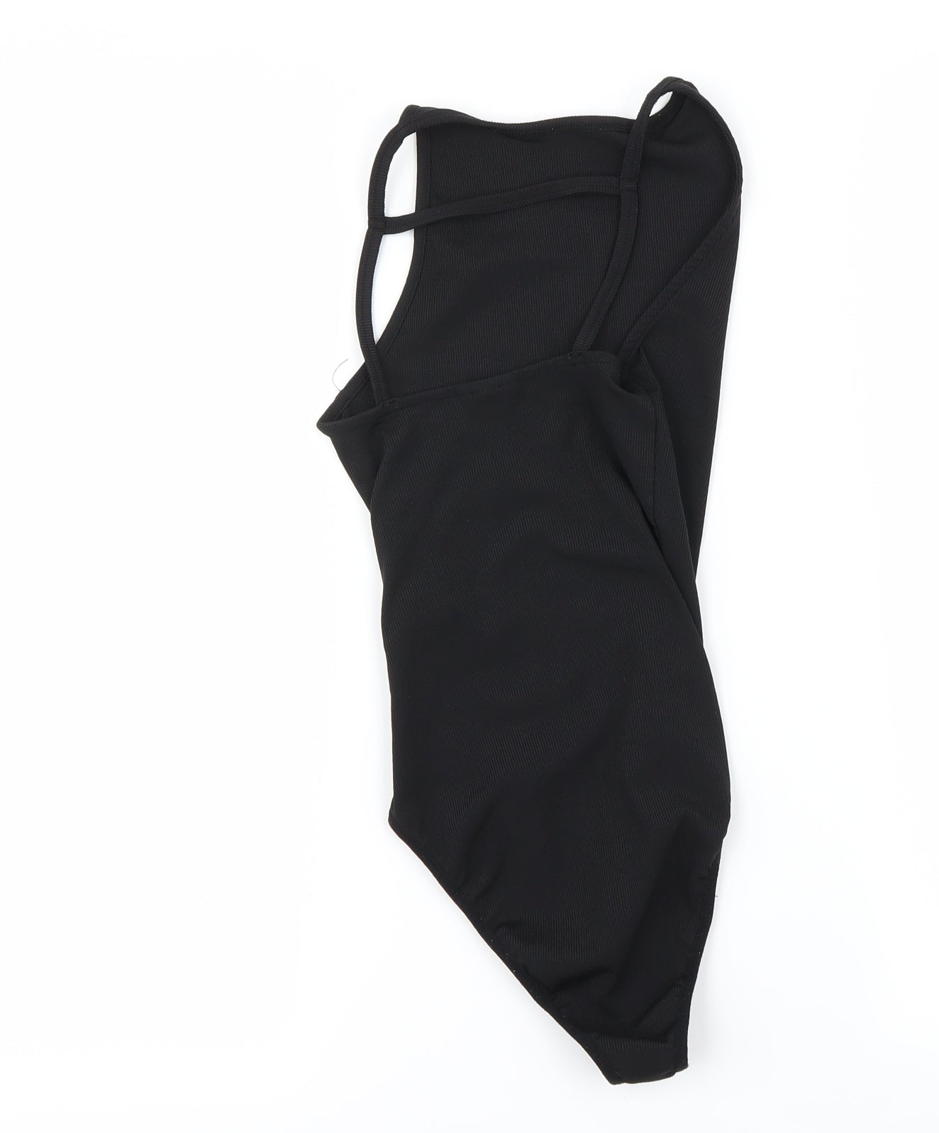 Womens UK Size 8 Preworn One-Piece Black Bodysuit