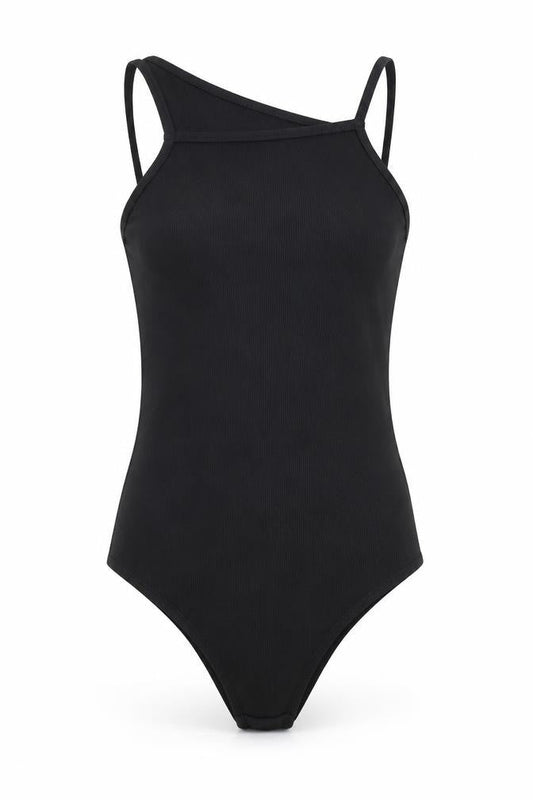 Womens Black   Bodysuit One-Piece Size 8