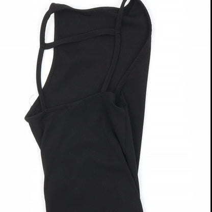 Womens UK Size 8 Preworn One-Piece Black Bodysuit