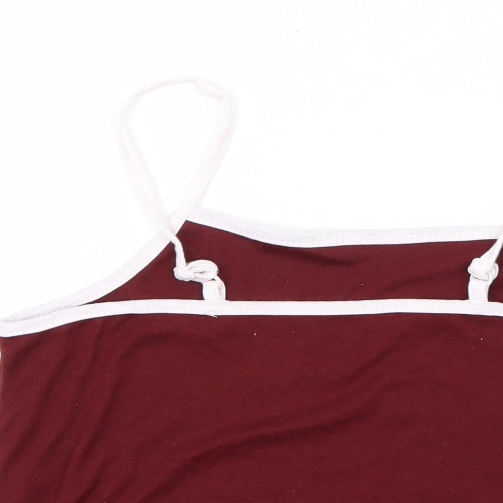 SheIn Womens Red   Basic T-Shirt Size L