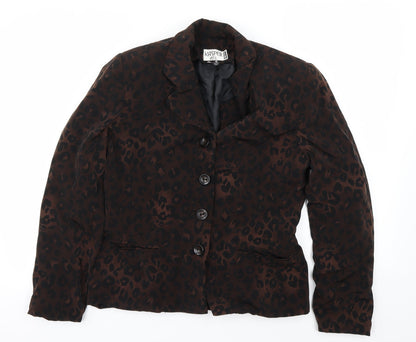 Womens UK Size 8 Kasper Brown Jacket