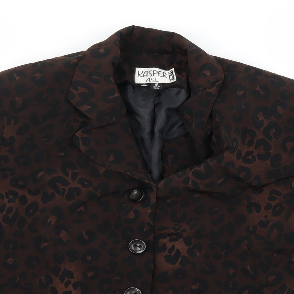 Womens UK Size 8 Kasper Brown Jacket