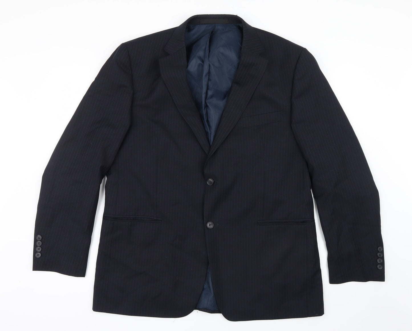 Mens UK Size 42 Marks and Spencer Regular Blue Suit Jacket