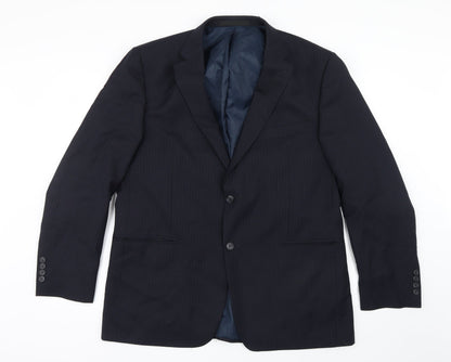 Mens UK Size 42 Marks and Spencer Regular Blue Suit Jacket
