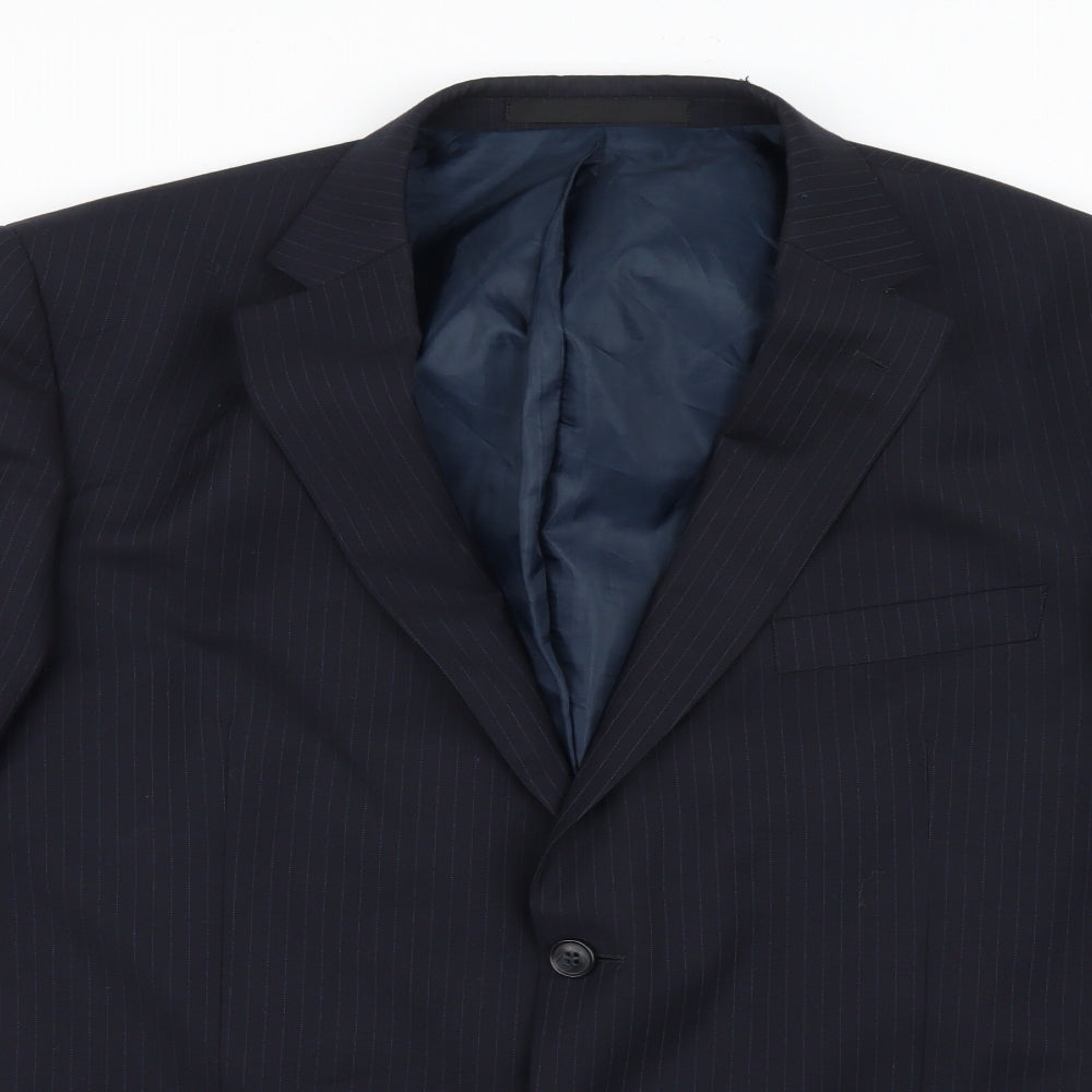 Mens UK Size 42 Marks and Spencer Regular Blue Suit Jacket
