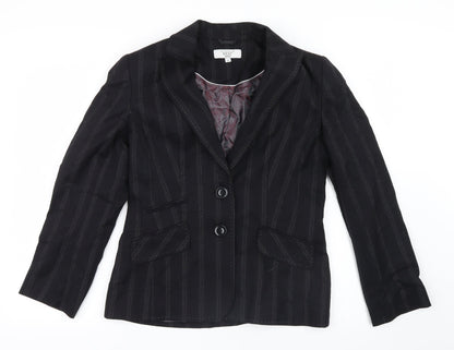 Oscar B Womens Black   Jacket Coat Size 10