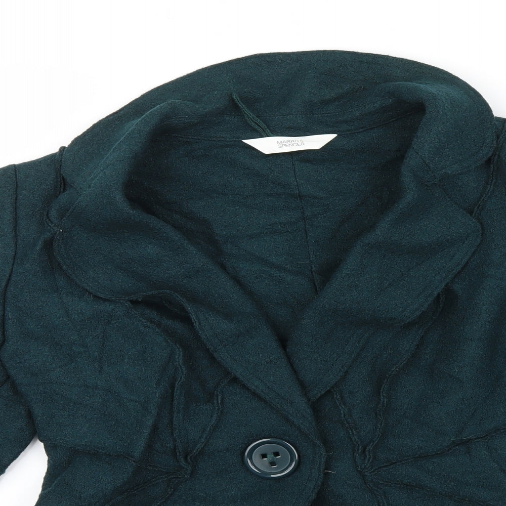 Womens UK Size 12 Marks and Spencer Green Jacket