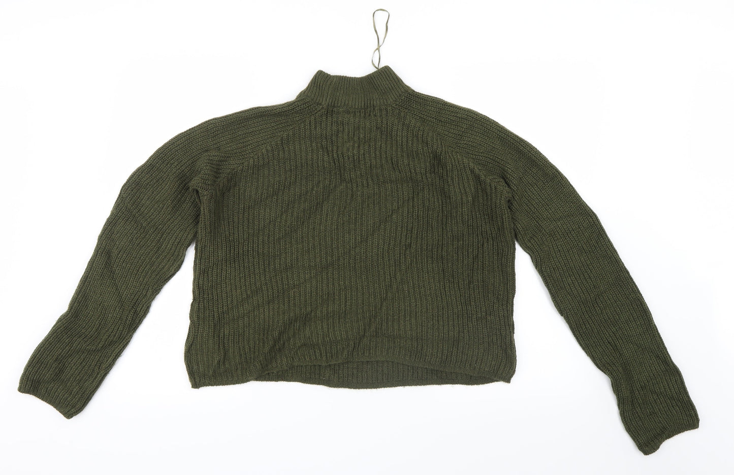 Brave Soul Womens Green  Knit Pullover Jumper Size M