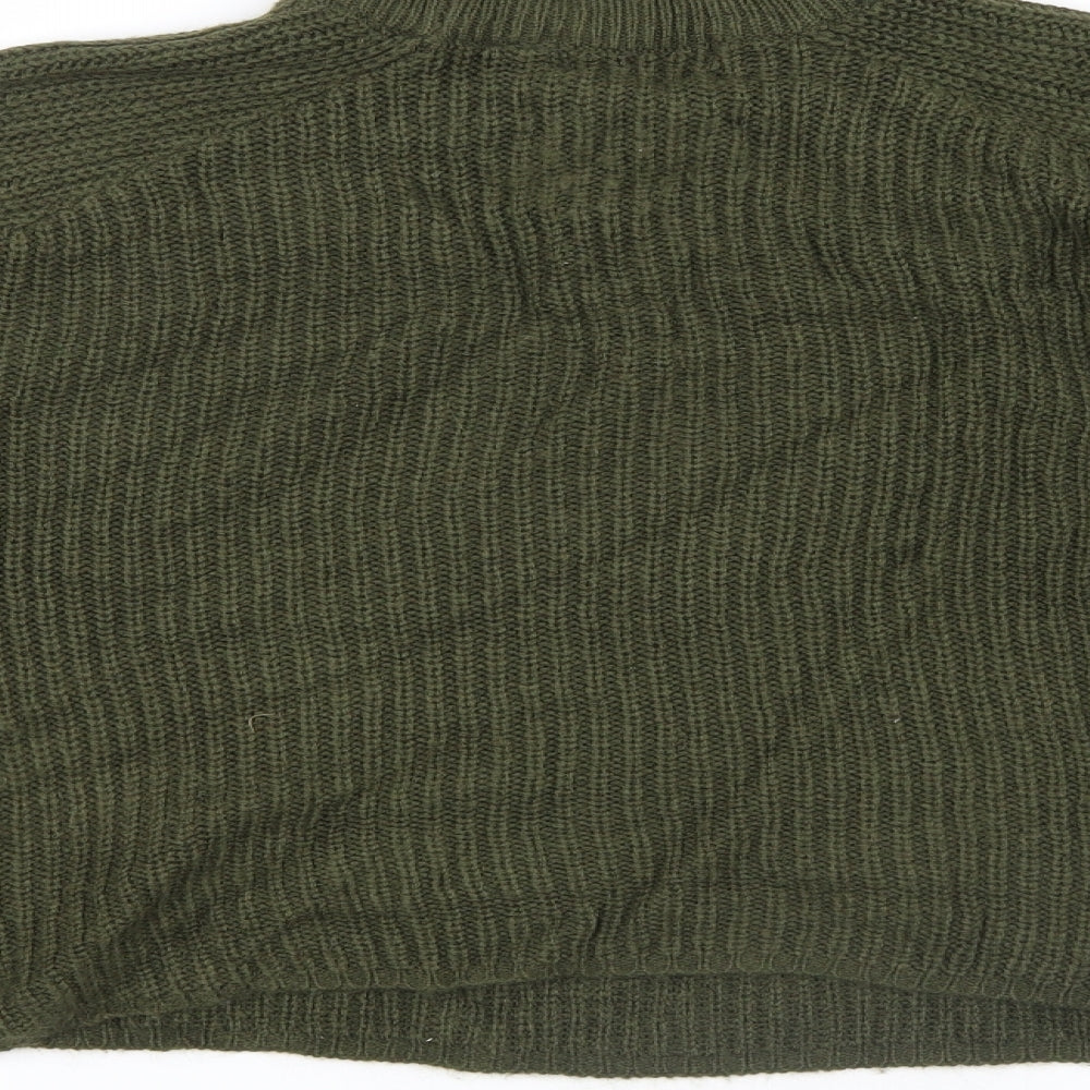 Brave Soul Womens Green  Knit Pullover Jumper Size M