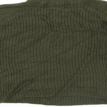 Brave Soul Womens Green  Knit Pullover Jumper Size M