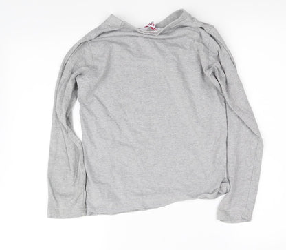 keanu Girls Grey   Basic T-Shirt Size 11-12 Years