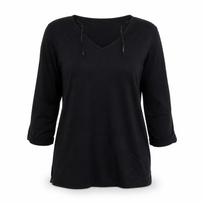 Womens UK Size 8 New Look Black Basic T-Shirt