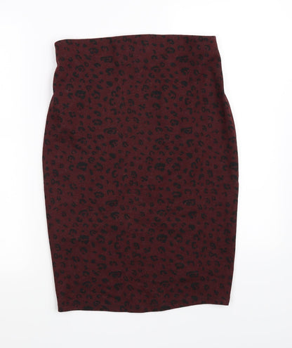 New Look Womens Red   Flare Skirt Size 8