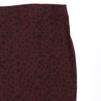 New Look Womens Red   Flare Skirt Size 8